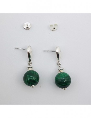 Pendientes de Malaquita