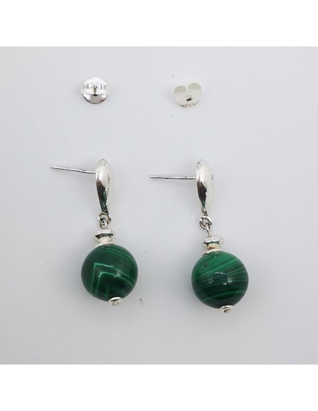 Pendientes de Malaquita