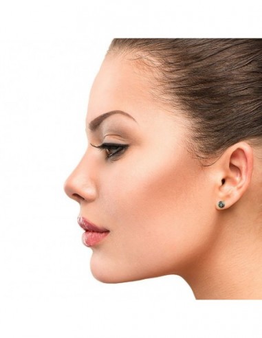 Pendientes de Zoisita Rubí