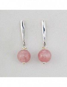 Pendientes de Cuarzo Rosa