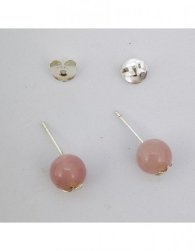 Pendientes de Cuarzo Rosa