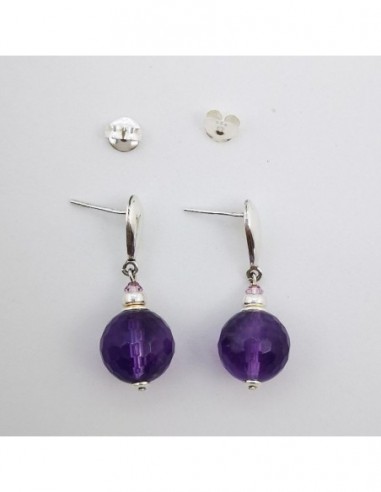 Pendientes de Cuarzo Amatista