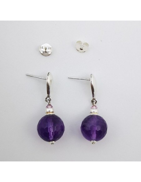 Pendientes de Cuarzo Amatista
