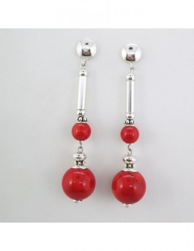 Bamboo Coral Earrings