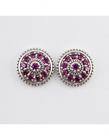 Purple Garnet Earrings